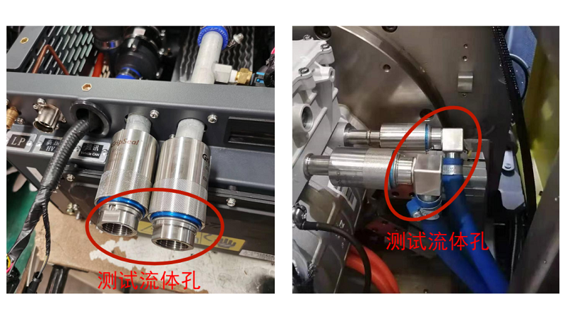 祥顺彩票G70系列密封测试接头在生产线上的使用