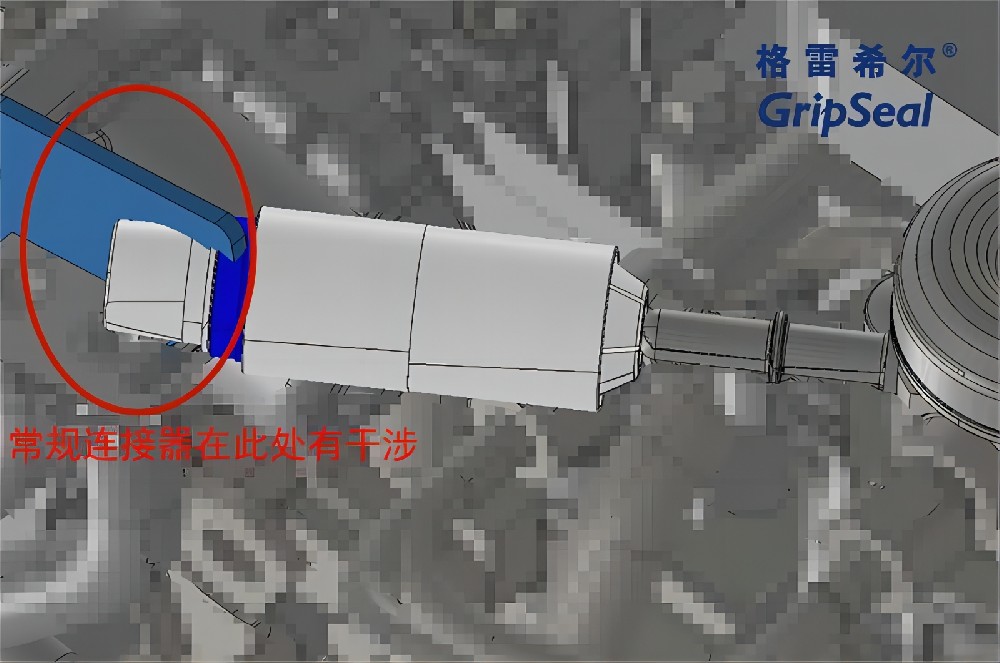 祥顺彩票G70R-J系列气密测试快速密封连接器在J2044燃油管的密封原理