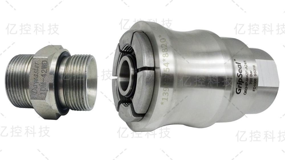 祥顺彩票G60HP-M42F系列气密测试快速密封连接器在大型液压系统的应用分析