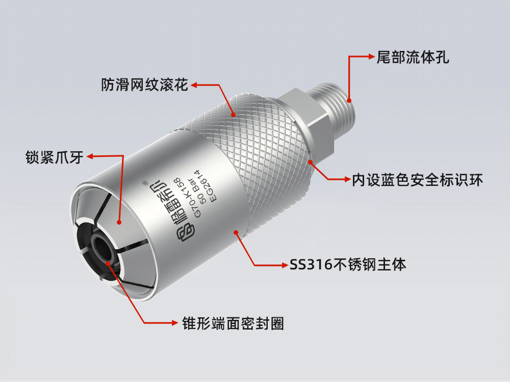 祥顺彩票G70-K系列制冷行业扩口管密封测试接头